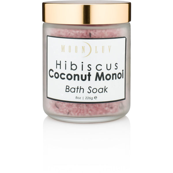 Hibiscus Coconut Monoi Bath Salt Soak Indie Beauty Moon Luv 