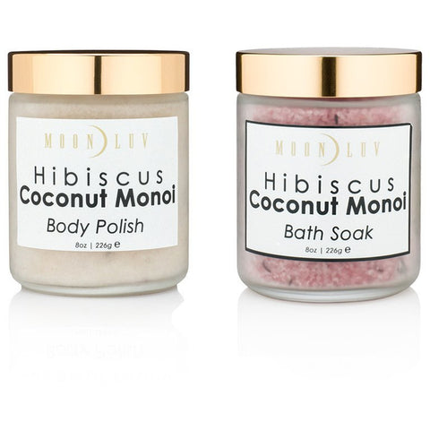 Hibiscus Coconut Monoi Bath Set